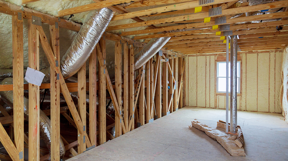 new construction air duct work